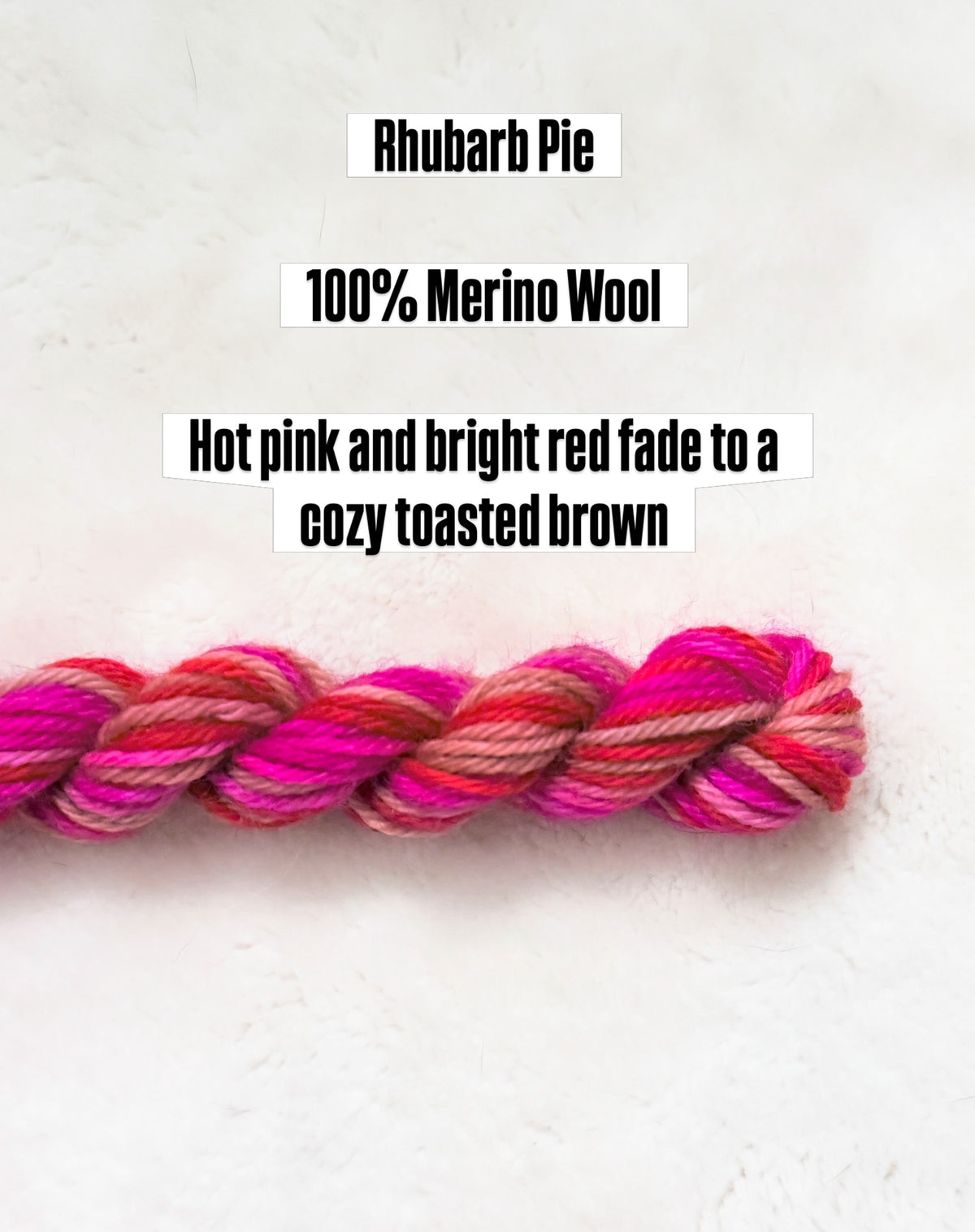 Rhubarb Pie Merino Wool Thread