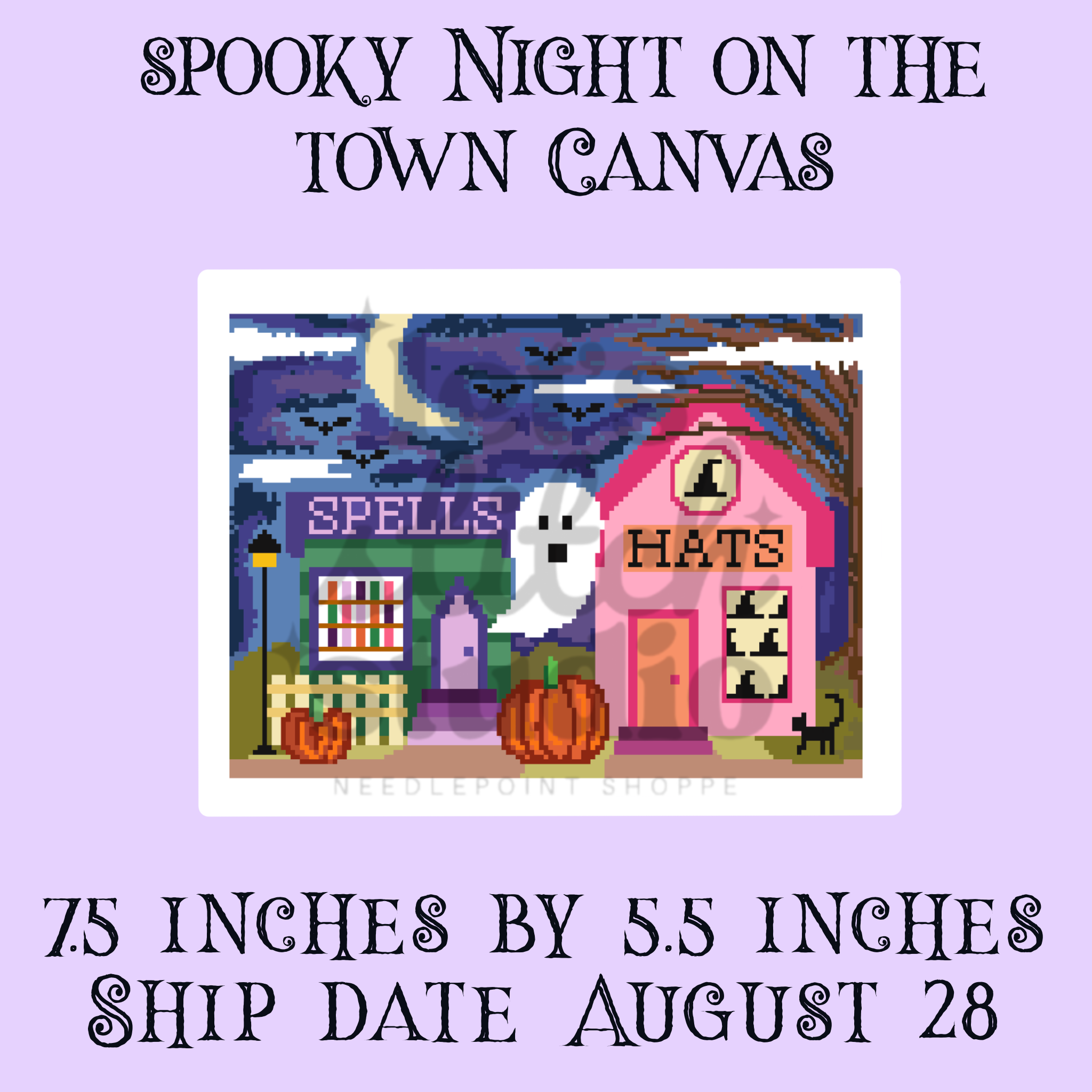 Spooky Night On The Town 18 Mesh Canvas