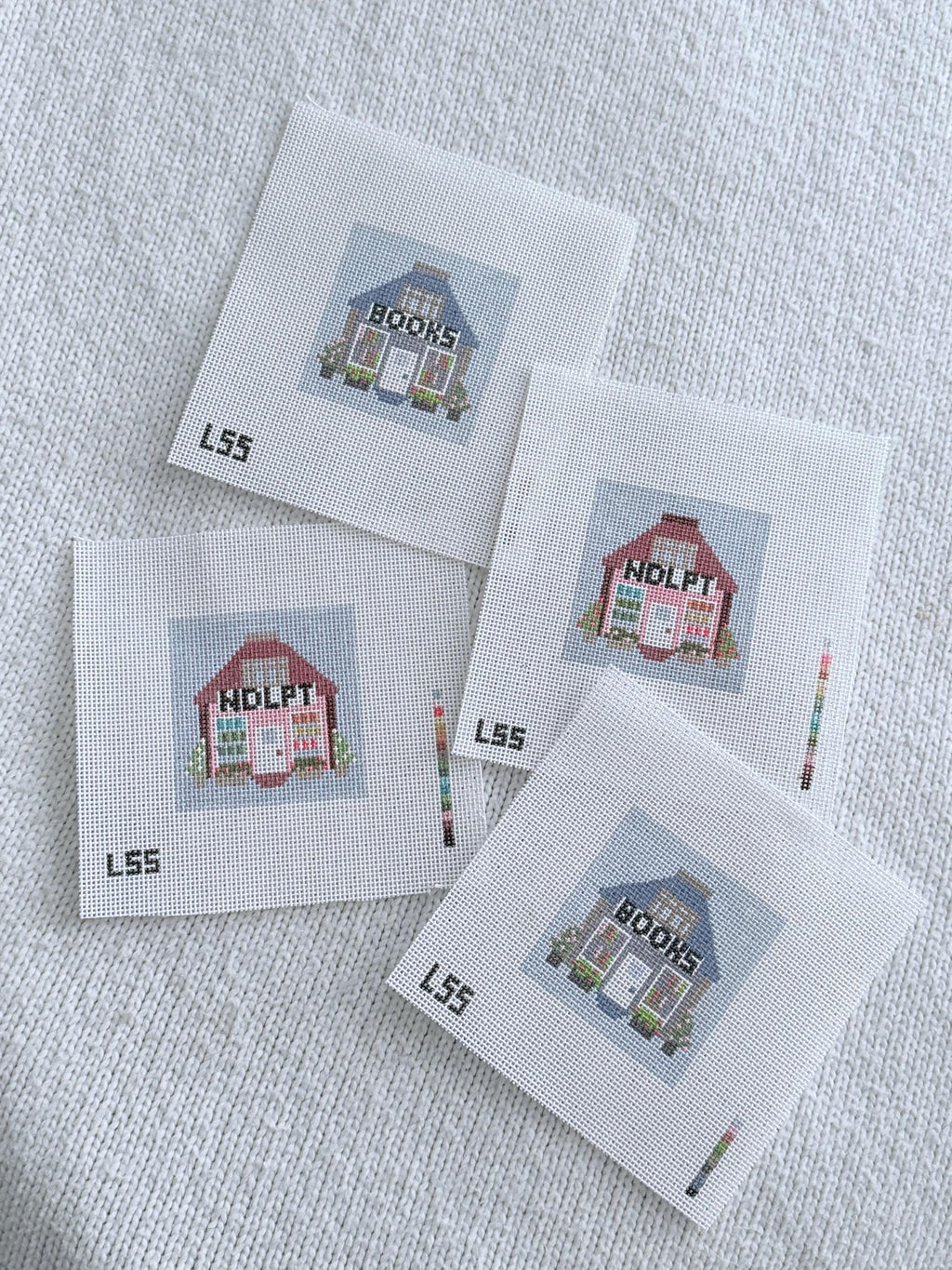 Mini USA/Fourth of July House Canvas 18 mesh | Hand Painted Beginner Project