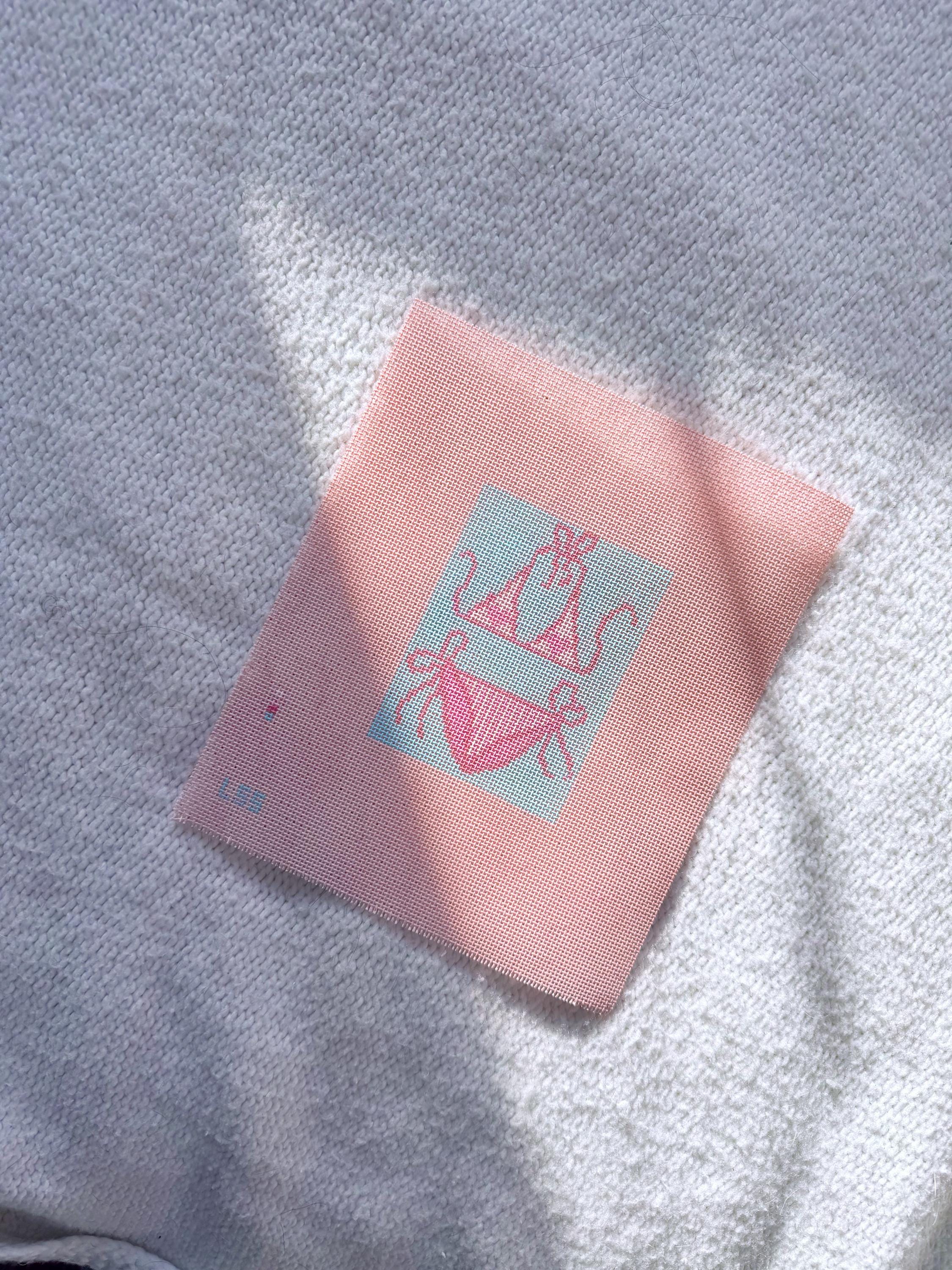 Pink Bikini Needlepoint Canvas | Summer Beach Stitching Kit (Digital Chart)