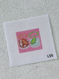 Margaritas and Manhattans 13 Mesh Needlepoint Canvas | Hand-Painted