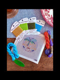 Stars Hollow Dragonfly and Coffee Cup Hand painted Needlepoint Canvas on 18 Mesh - Gilmore Girls inspired Needlepoint