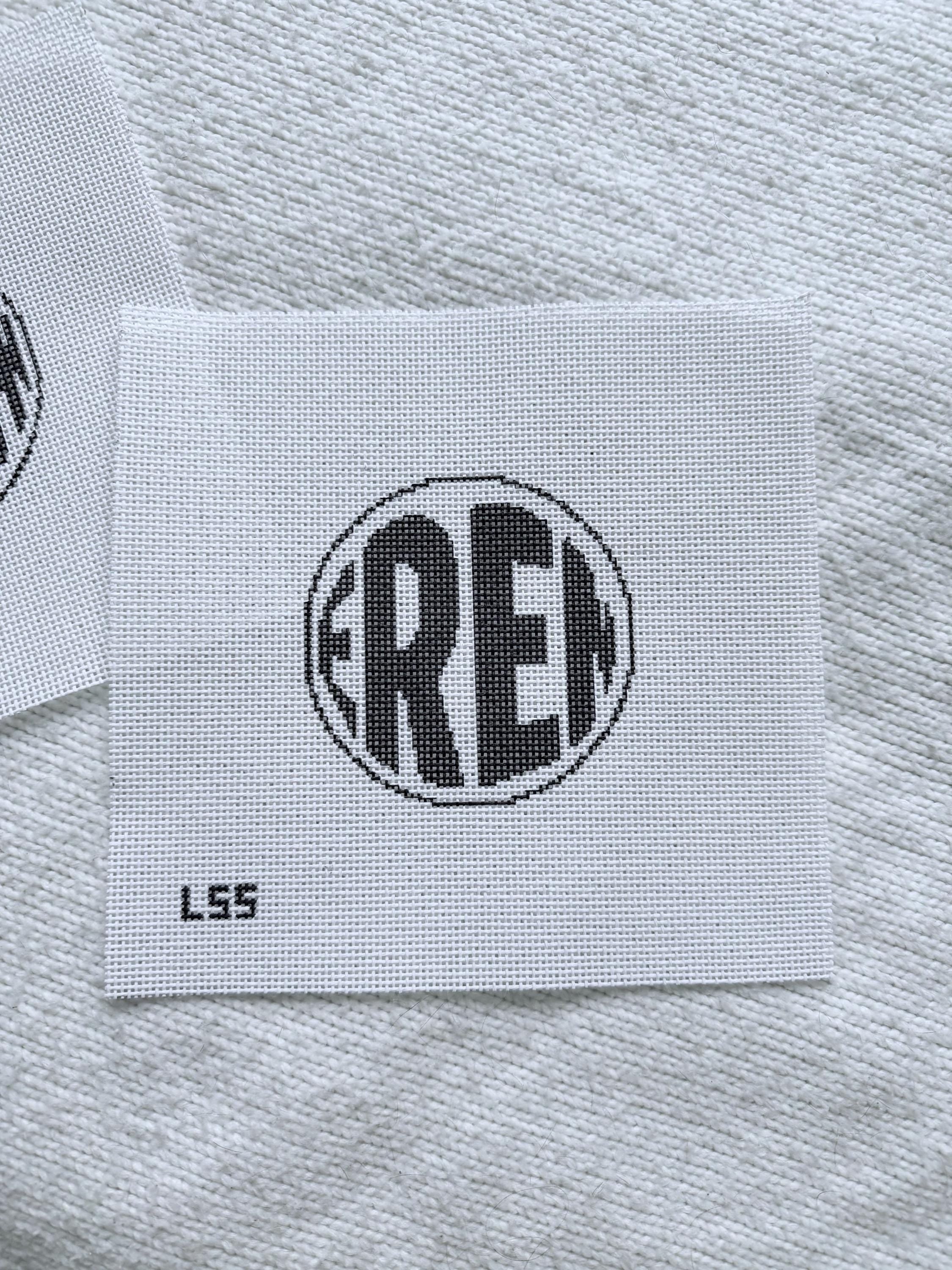 Custom Name Round Ornament Needlepoint  Canvas | Hand Painted 18 Mesh OR 13 Mesh