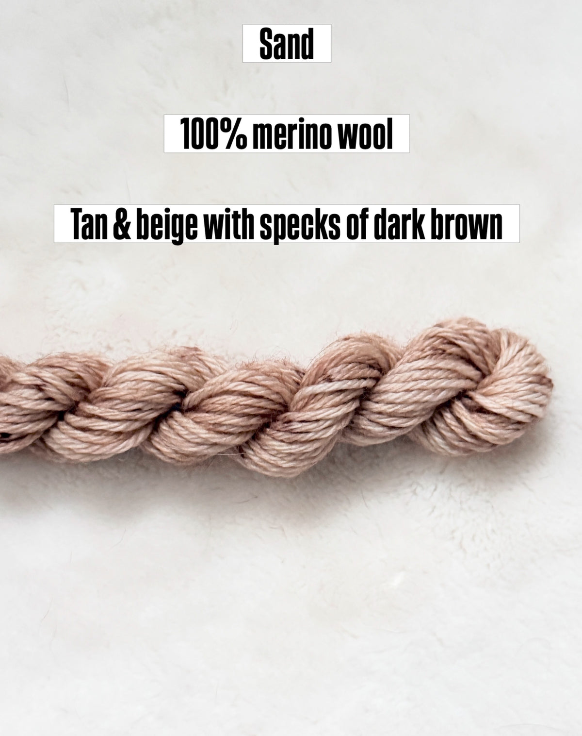 Sand Merino Wool Thread