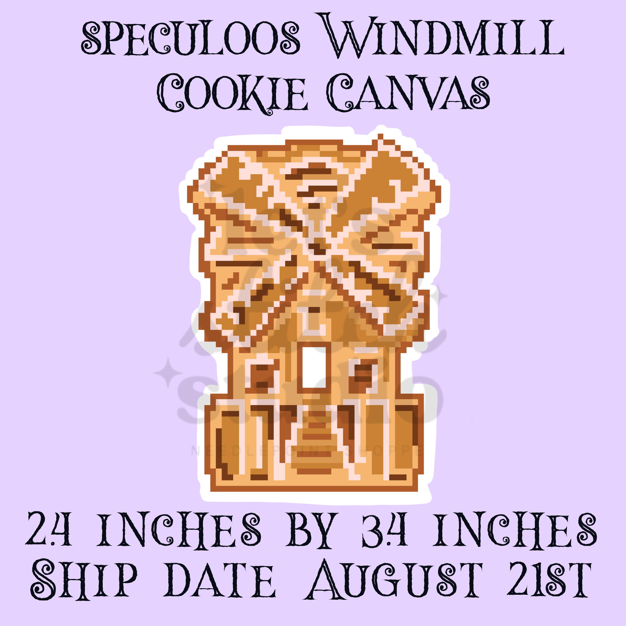 Speculoos Windmill Cookie Canvas
