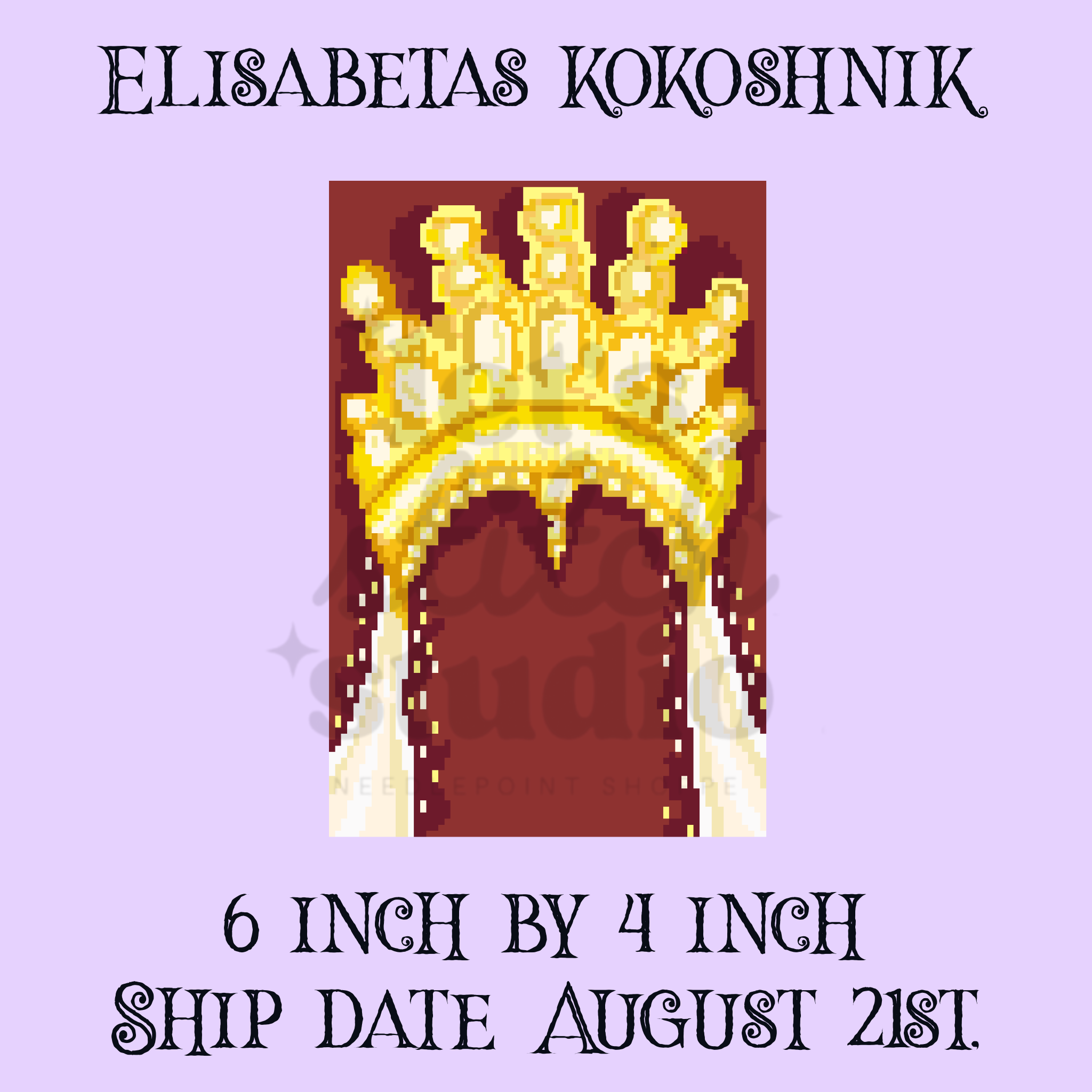 Elisabeta’s Kokoshnik - 18 Mono Canvas