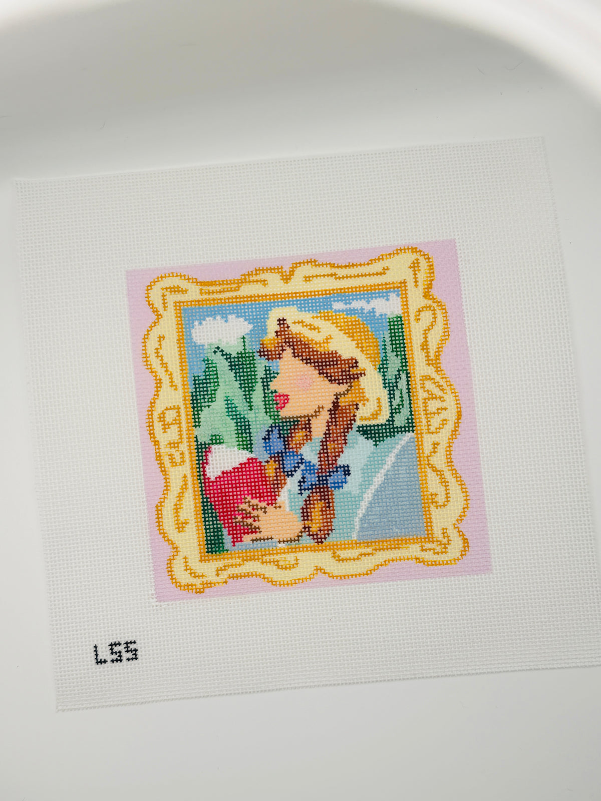 Anne of Green Gables 5" 18 Mesh Needlepoint Canvas