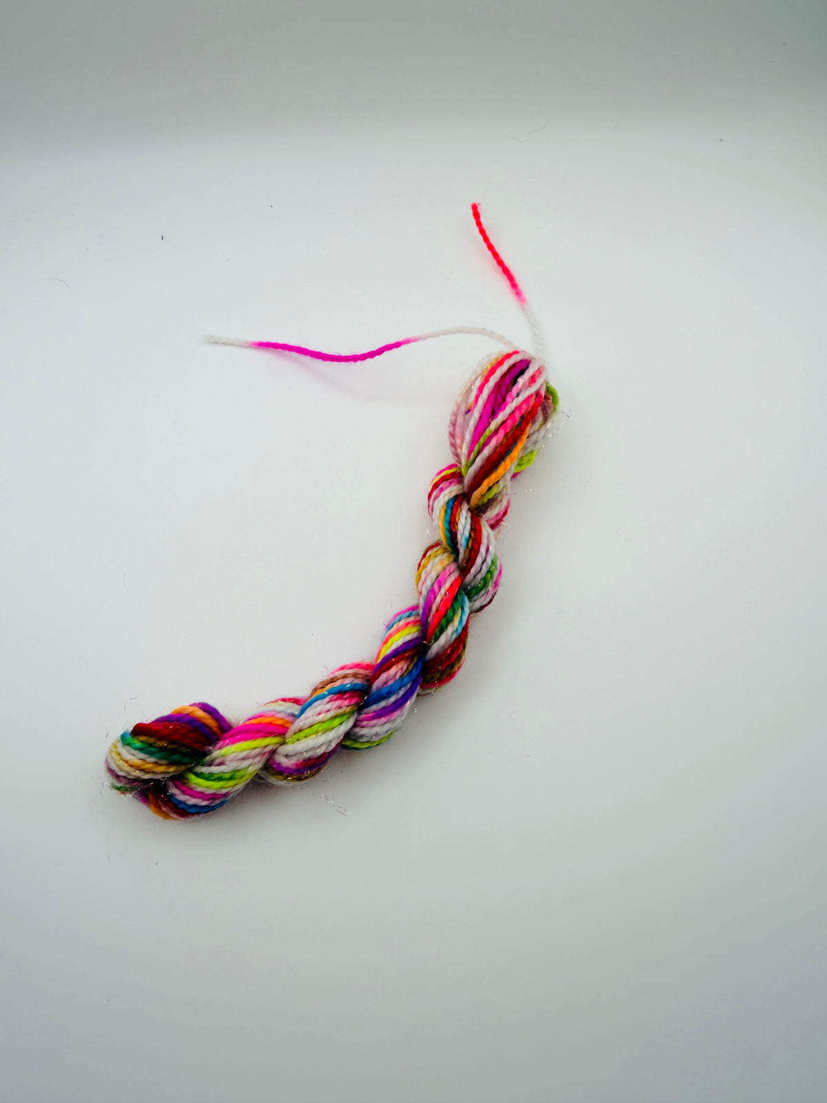 Rainbow Sparkly Merino Wool Thread