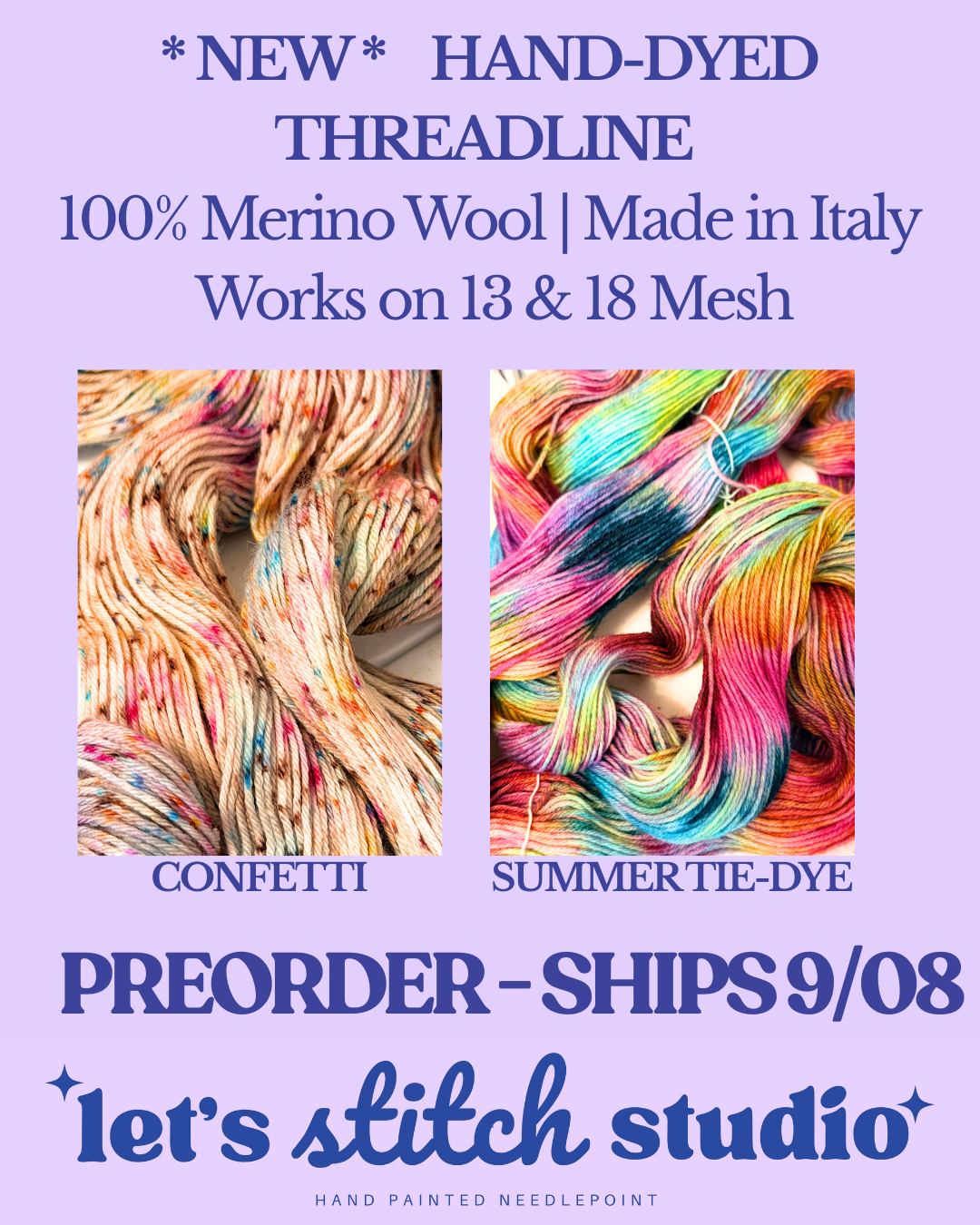 Hand-Dyed Merino Wool Thread | Made in Italy for Needlepoint