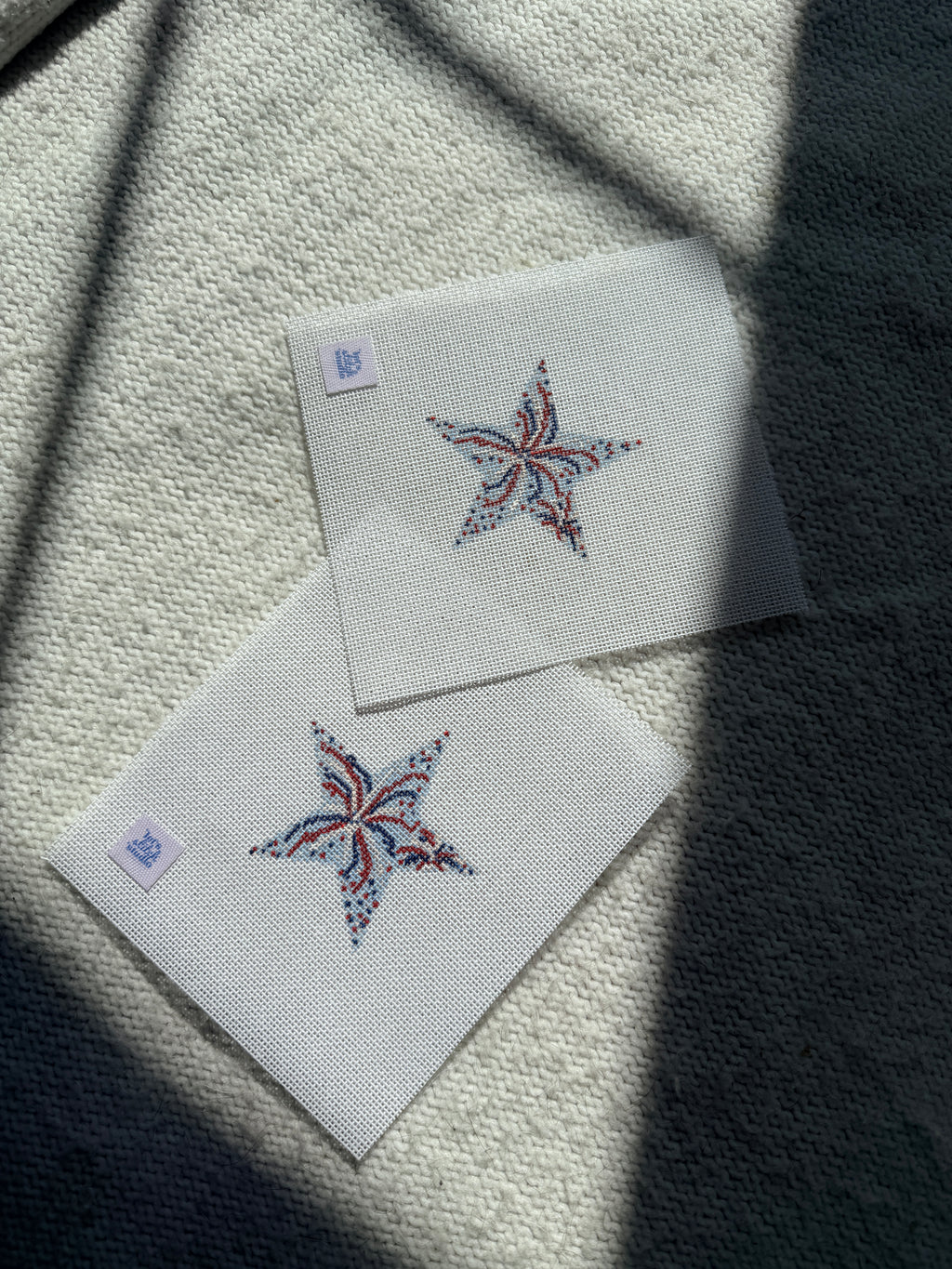 USA/ 4th of July Firework Star Needlepoint Canvas | 13 or 18 Mesh Beginner Canvas