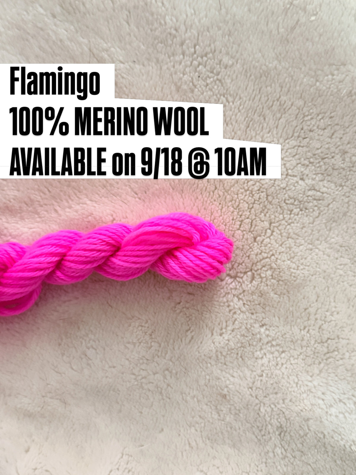 Flamingo Merino Wool Thread