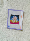 Mini Rainbow Daisy Hand Painted Needlepoint Canvas | Beginner Project | Pride Inspired | 18 Mesh and 13 Mesh