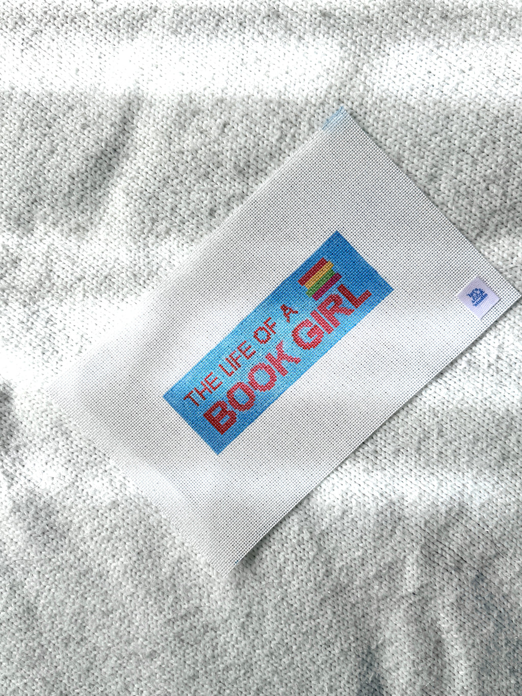 Life Of A Book Girl 18 Mono Mesh Hand Painted Needlepoint Canvas