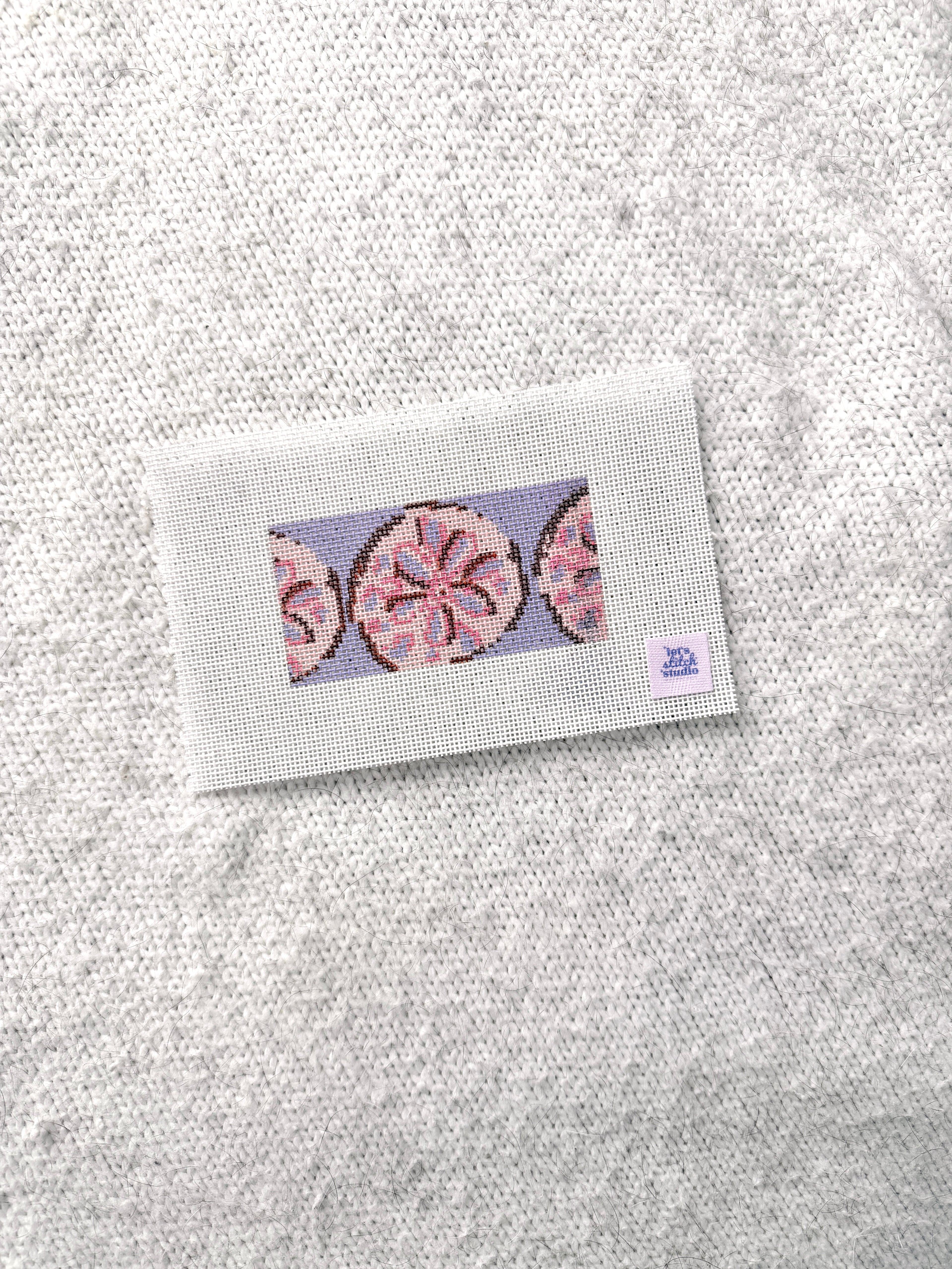 Sand Dollar 18 Mesh Hand Painted Canvas