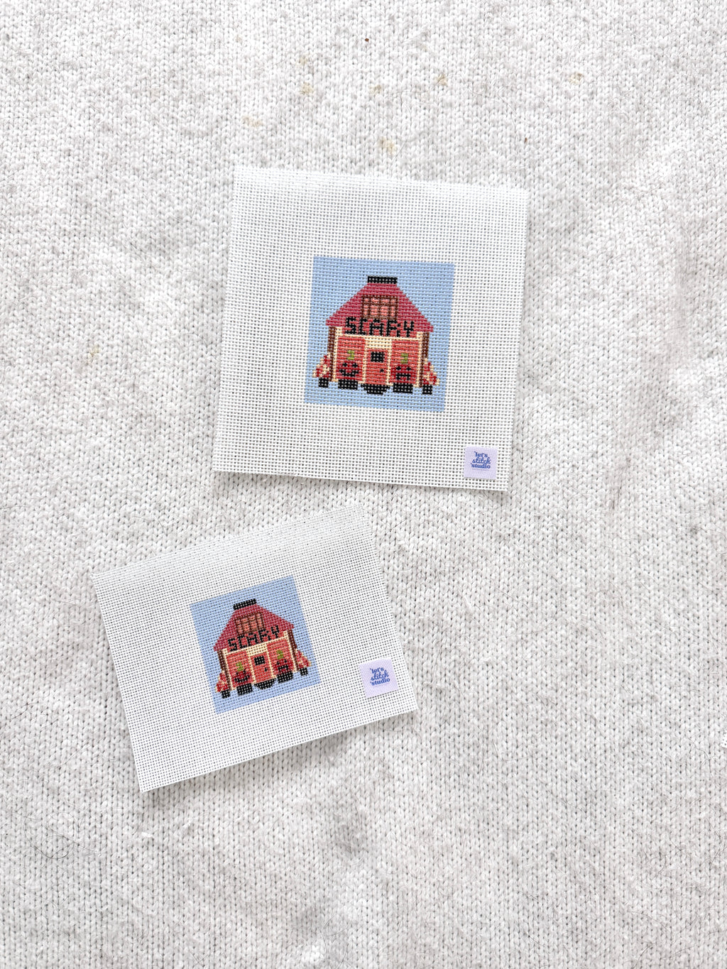 Mini Scary Halloween House 13 Mesh - Hand Painted Needlepoint Canvas