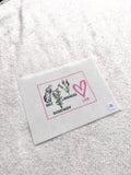 Salt Rosemary Lavender Love 18 Mesh Hand Painted Needlepoint Canvas