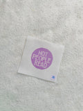 Hot People Read Purple Ornament 3.5 Round Needlepoint Canvas