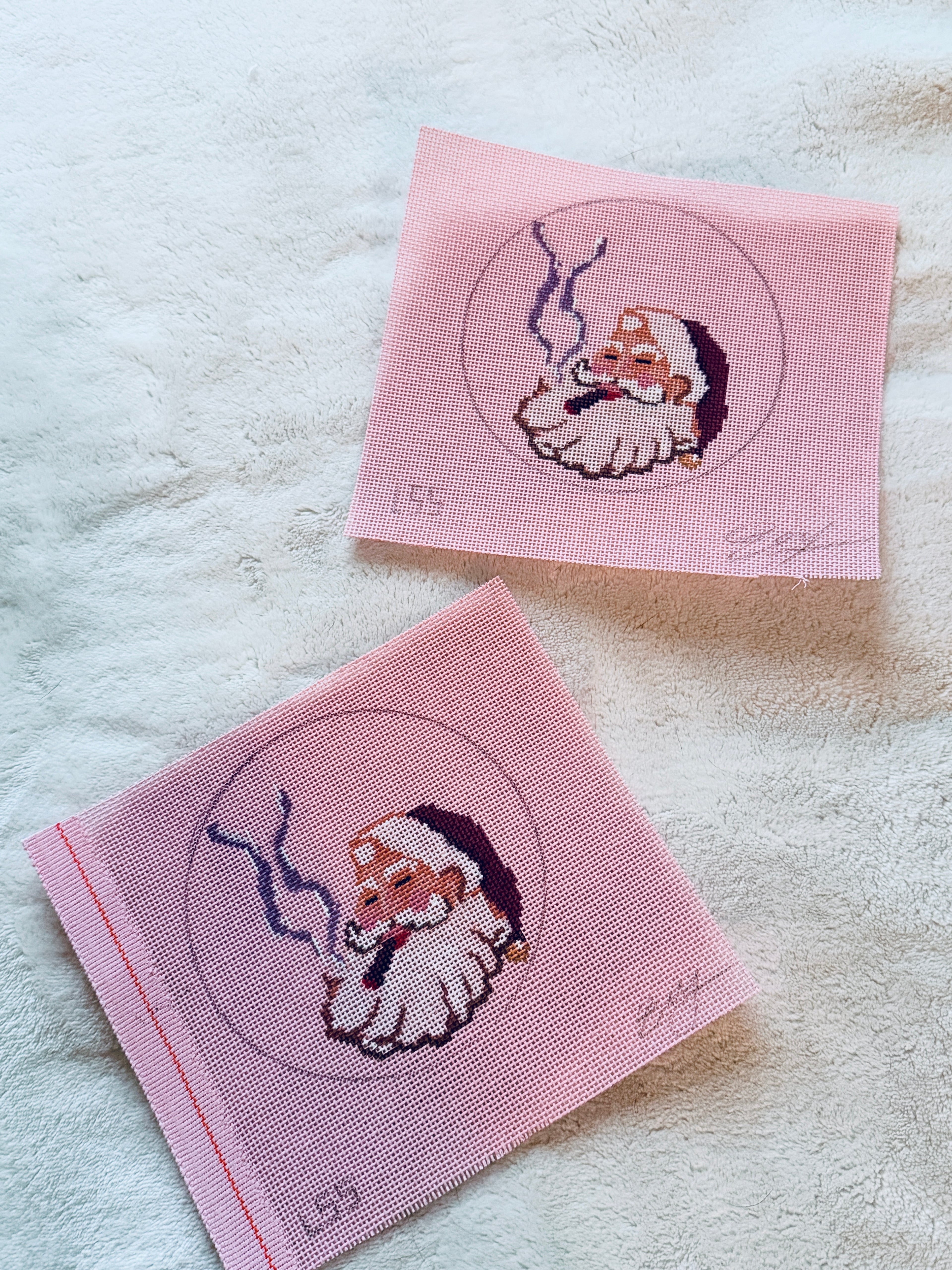 Smoking Santa Vintage Pink 18 Mesh