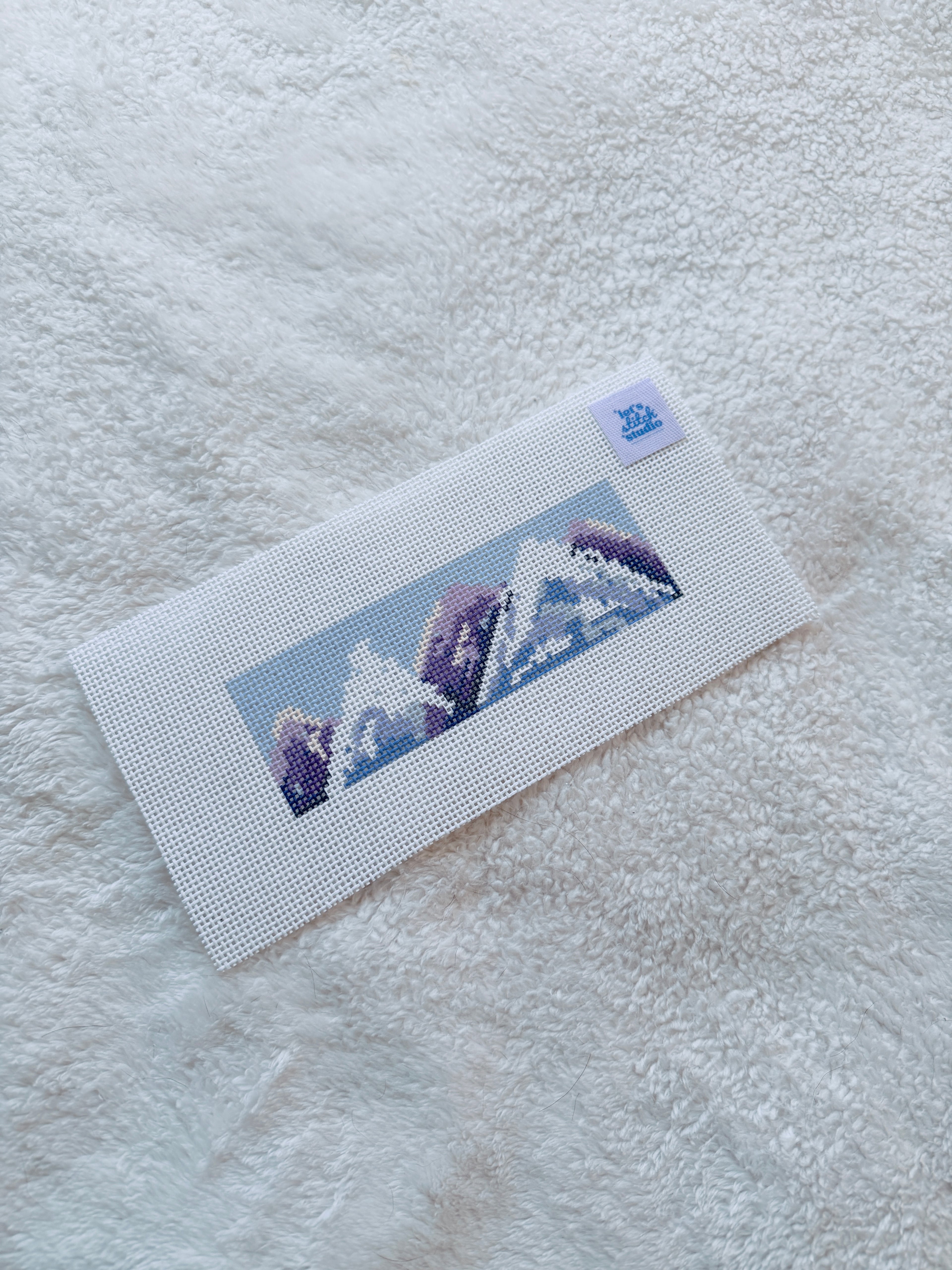 Snow Mountain HandPainted 13 Mesh Bookmark Needlepoint Canva