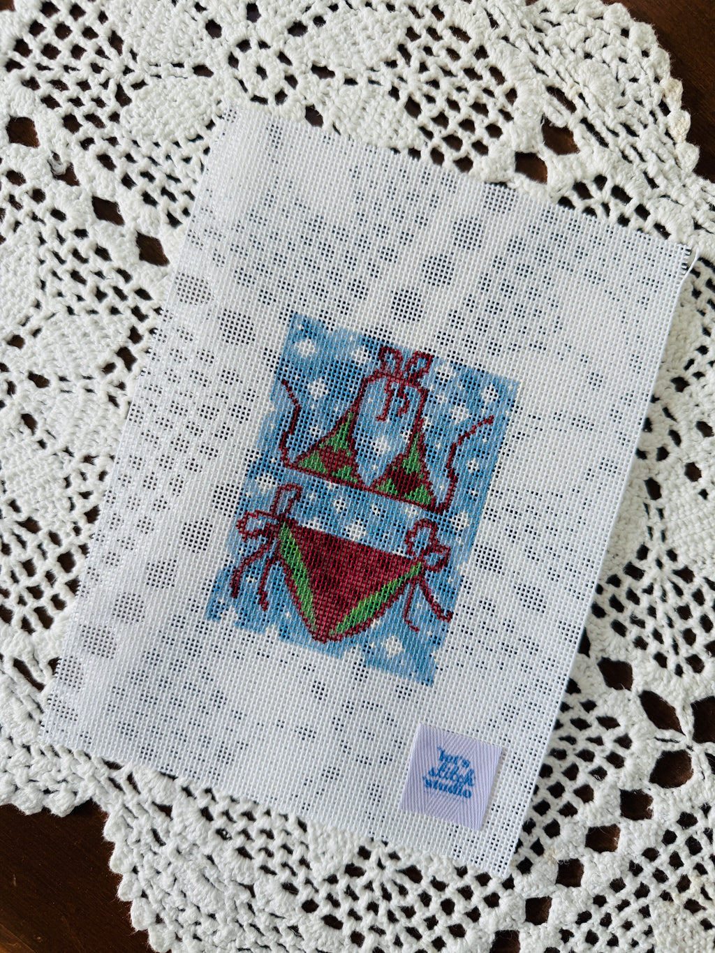 Christmas Red and Green Bikini So Tini 18 Mesh Canvas