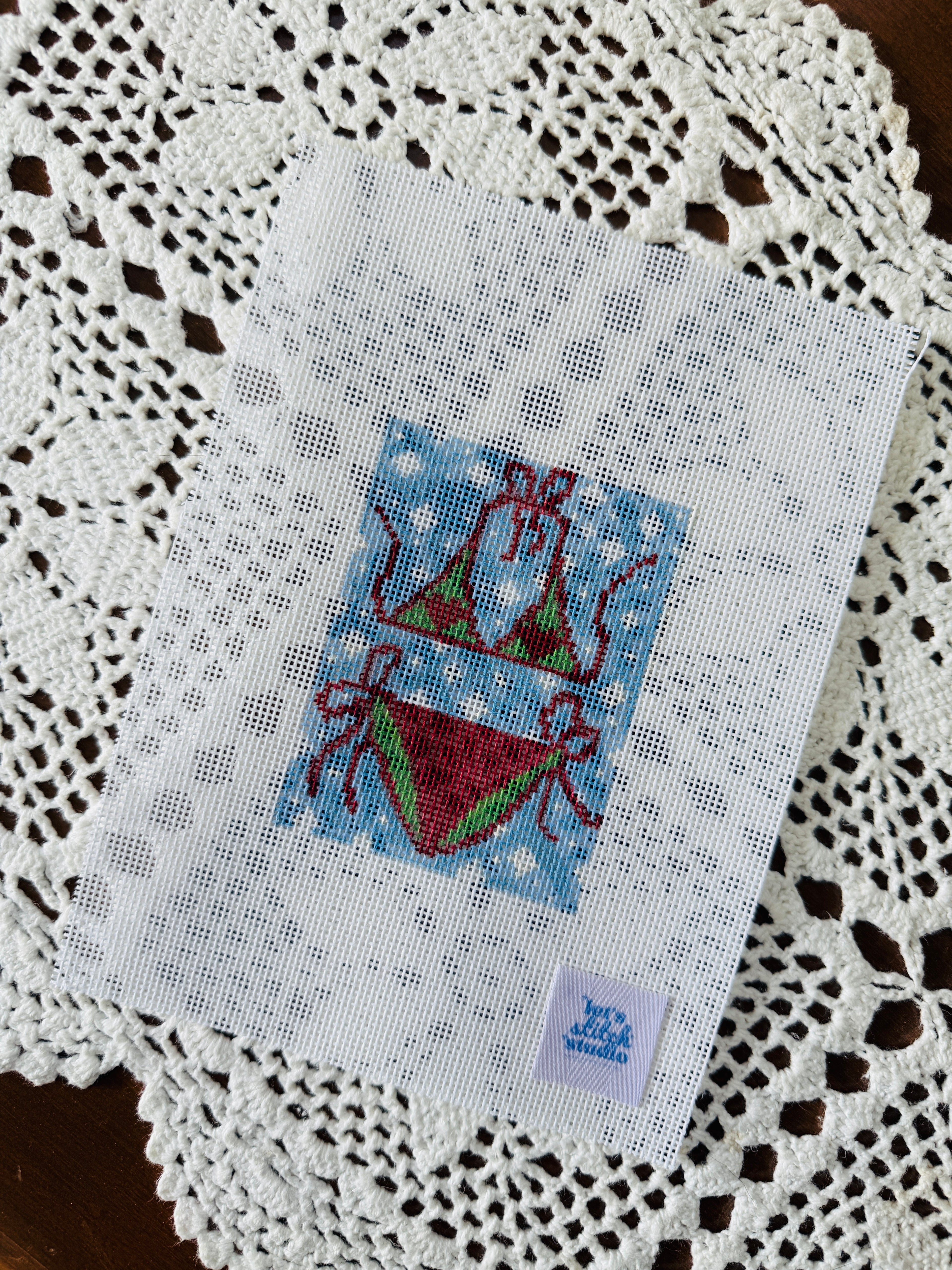 Christmas Red and Green Bikini So Tini 18 Mesh Canvas