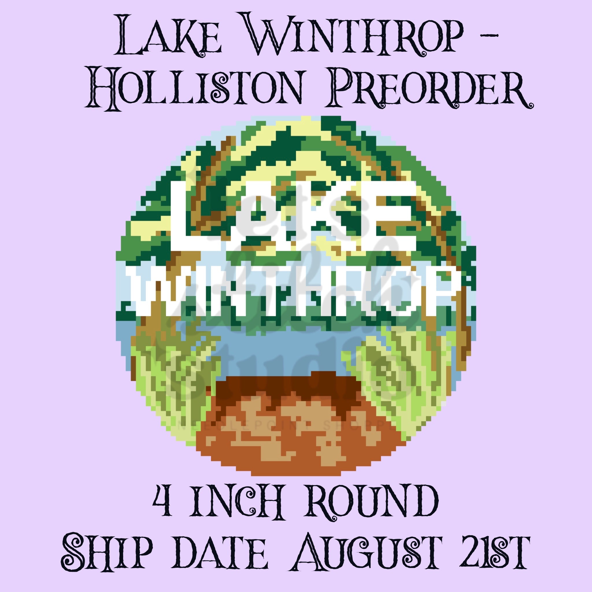 Lake Winthrop 4" Round 18 Mesh Canvas