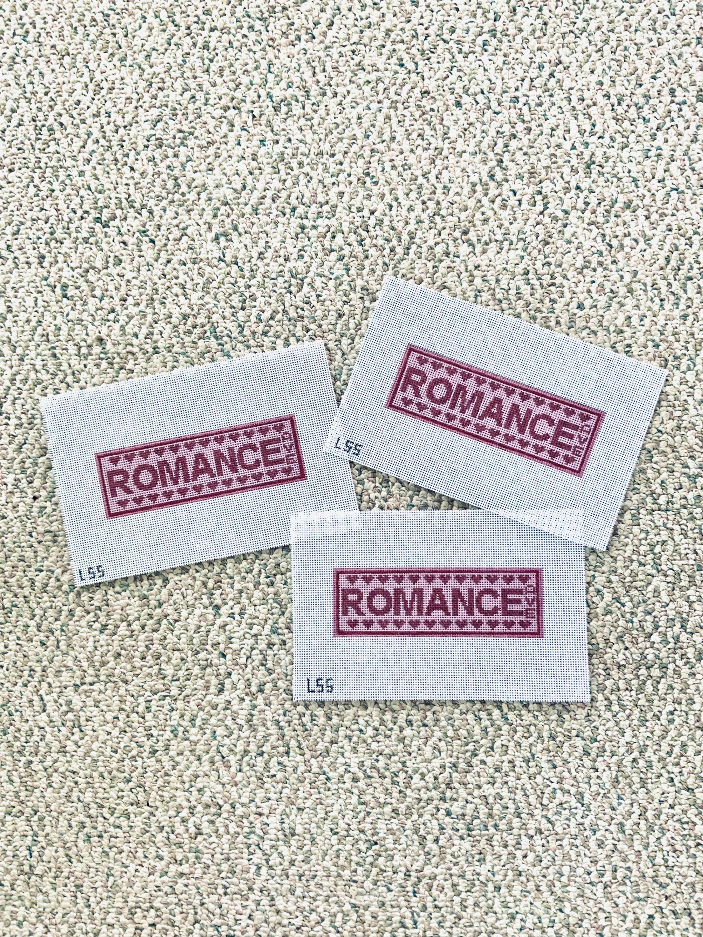 Romance Ave 18 Mesh Needlepoint Canvas | Bookish Needlepoint